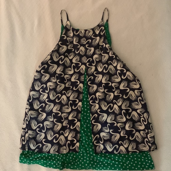 Porridge tank top by Anthropologie - size Small (S) - Navy, green, white - Picture 3 of 4